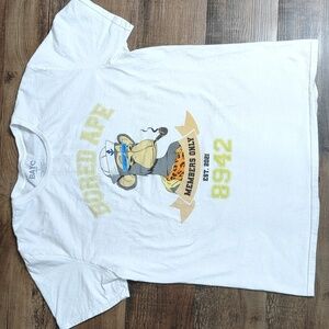 Bored Ape Yacht Club BAYC #8942 T-shirt Size Large in White
